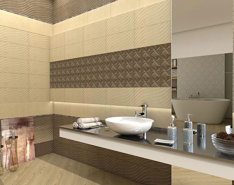 کاشی لینو ۳۰ در ۶۰ هرمس تبریز Lino کرم قالبدار